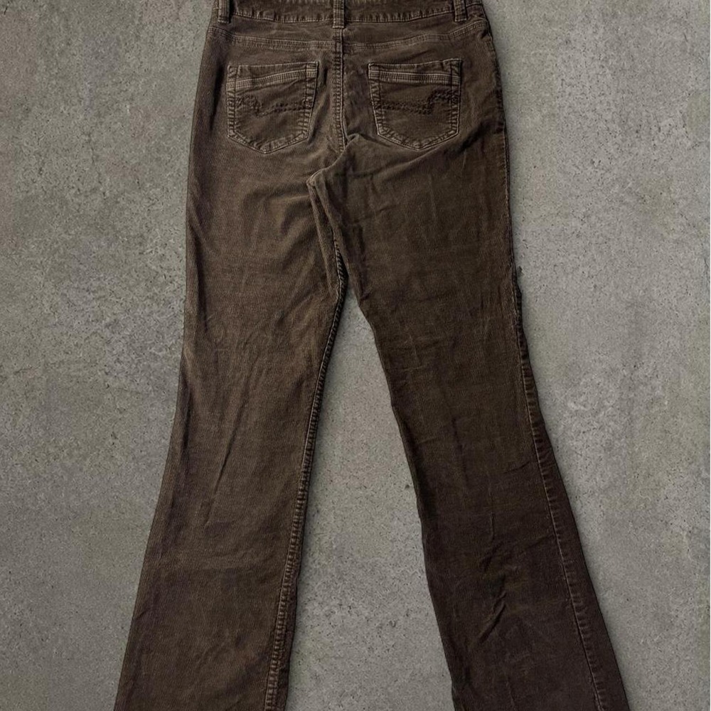 2000s y2k brown corduroy bootcut flared pants size 4